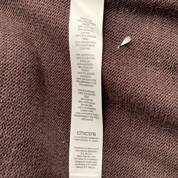 Chicos Faux-Fur Leopard Vest - Extra Small - EUC - Picture 5 of 9